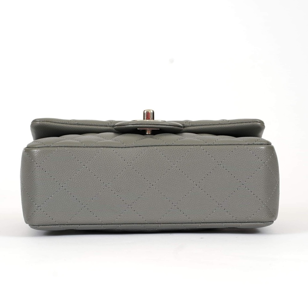 ❌SOLD❌17b Chanel Grey Mini Flap Bag - Picture 5 of 8